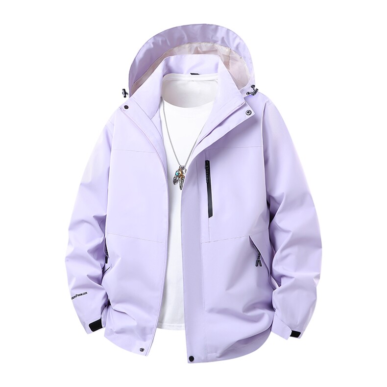 2025年秋季直筒型长袖时尚百搭通勤三防冲锋衣，女装短外套，宏恒