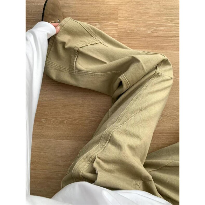 AK2150-P58美式高街春秋新款高腰休闲阔腿牛仔裤,女装休闲裤,星座617A-2