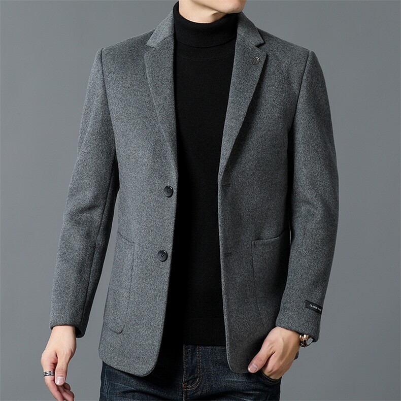 DZ93308钱塘2020-3冬季厚款商务休闲简约中年男士百搭西服P280,男装西服,钱塘207-3