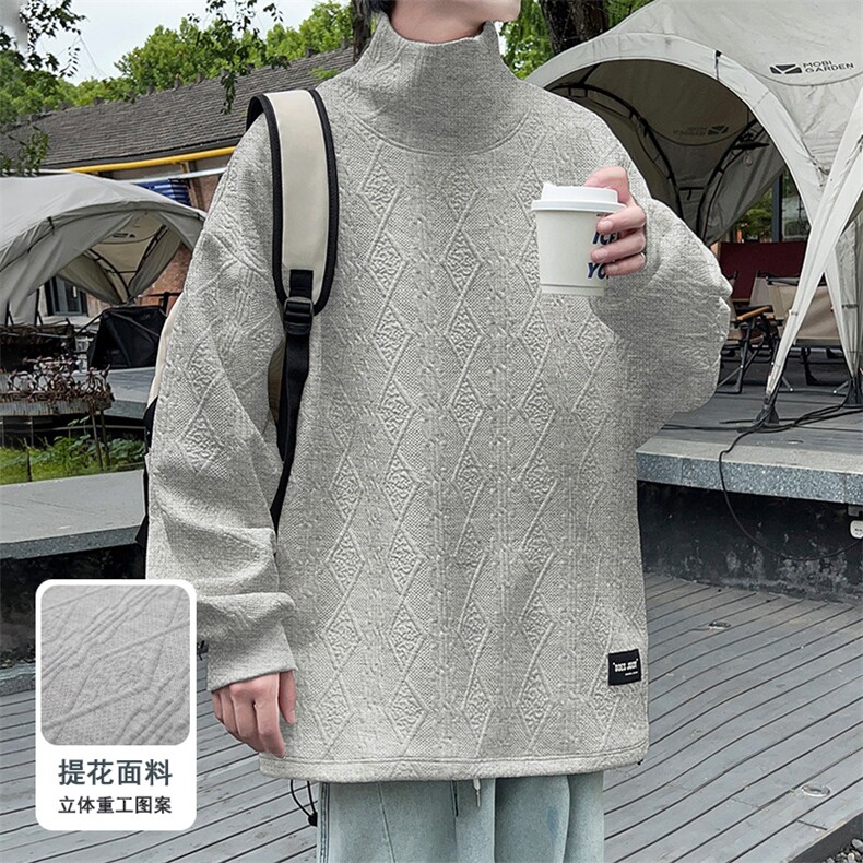 M-6XL提花季新款大码高领卫衣xz109-W23622-P55,男装卫衣,星座109-1