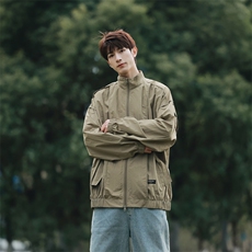 Wt302-P38美式立领宽松防晒服，男装夹克，星座1501-1
