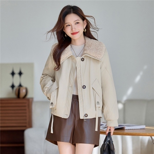 现货！2025冬季新款派克加绒加厚棉衣棉服女图片