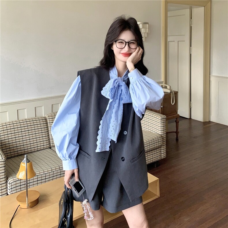 2026新款衬衣三件套套装，衬衣P105-K168三件套ｐ245-K398,女装套装/套裙,2C299