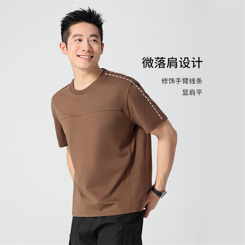 男士短袖t恤潮流韩版宽松半截袖体恤夏季潮流男装上衣服潮流,男装T恤,拓晨羊绒