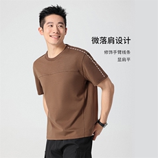 男士短袖t恤潮流韩版宽松半截袖体恤夏季潮流男装上衣服潮流，男装T恤，拓晨羊绒
