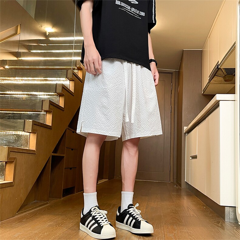 夏季泡泡纱新款男女同款短裤XZ102B-1-DK2505特P15,男装牛仔裤,星座102B-1