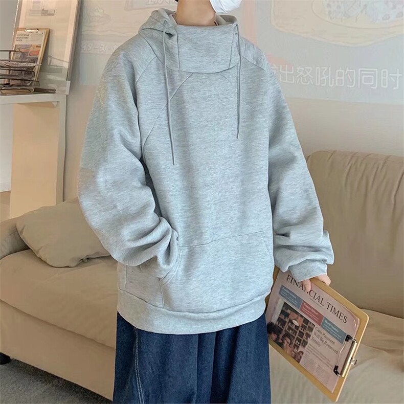 新款潮简约宽松百搭套头卫衣秋季原宿休闲连帽上衣男W3765-P30,男装卫衣,星座512-3