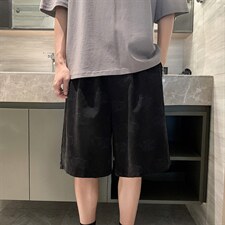短裤男夏季薄款韩版潮牌印花直筒沙滩裤子潮流宽松五分裤D882-P22，男装牛仔裤，星座1008-2