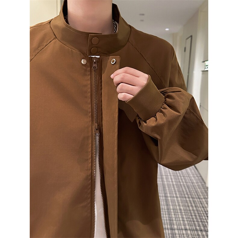 2026春季新款夹克男抖音得物品质立领美式飞行棒球服外套6168-P35,男装夹克,星座207