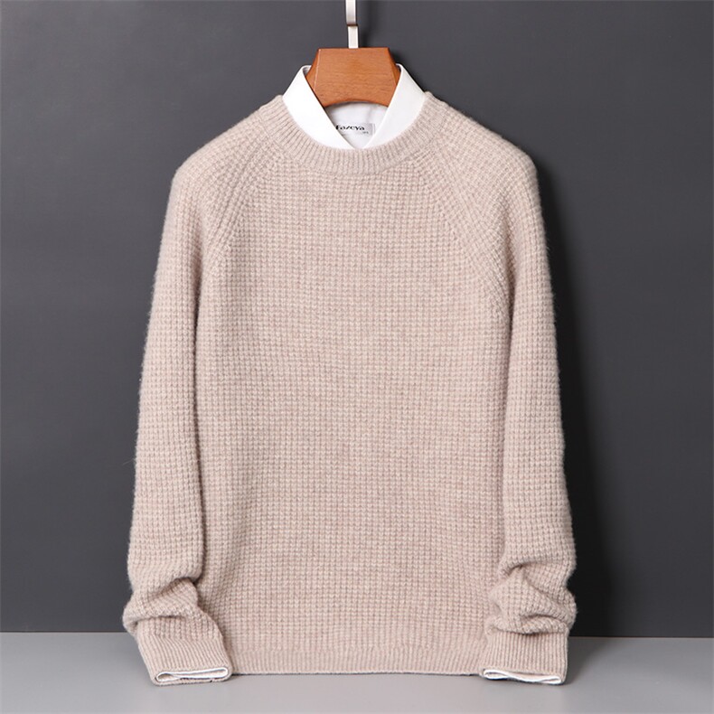 2025年秋季新款百搭女士圆领长袖加厚保暖羊毛衫，男装羊毛衫，迅太羊绒