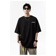 1506/QF5180/P33手写花卉刺绣短袖T恤男女款美式宽松防晒t，男装防晒衣，星座1506