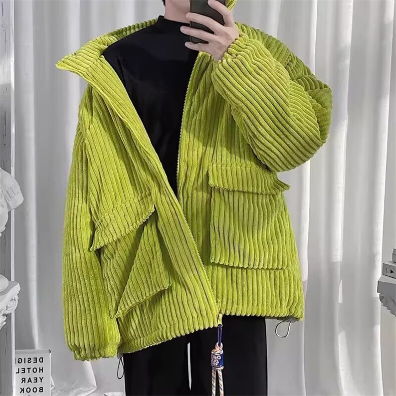 冬季棉服情侣灯芯绒棉衣新款工装宽松加厚棉袄外套学生,男装棉衣,星座218-1（原230）