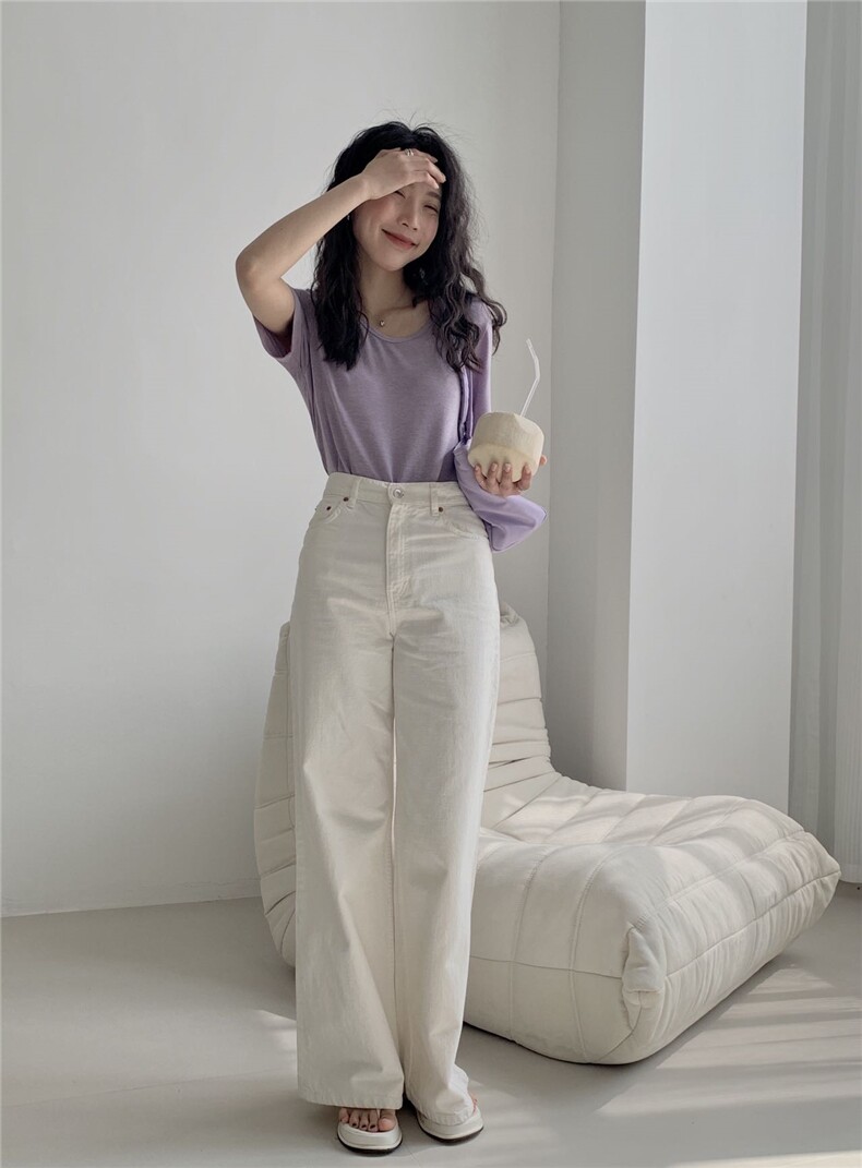 女友鹅蛋领设计百搭好看长袖,针织衫/毛衣,洛丽兰可