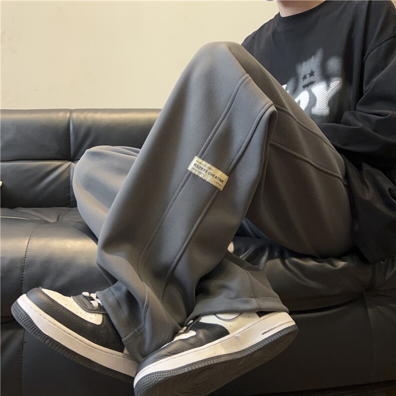 抖音得物品质可束脚百搭休闲卫裤212-2-DY139-特P30加绒特P35,男装休闲裤,星座808A-1
