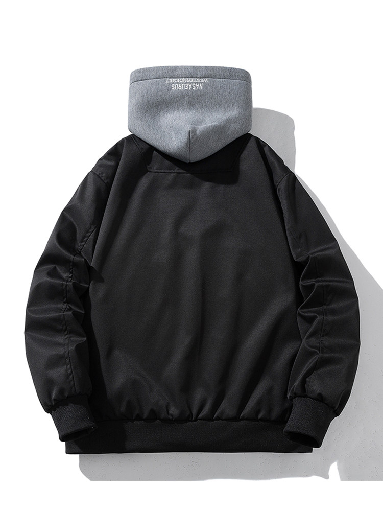 现货2色简约街头棒球服棉服外套秋冬,男装棉衣,电商A105