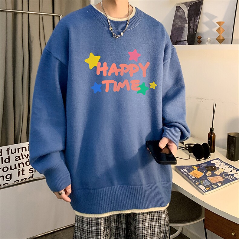 假两件毛衣男大码加绒针织衫男毛线衣M80354-P55加绒P70,男装针织衫/毛衣,电商A040