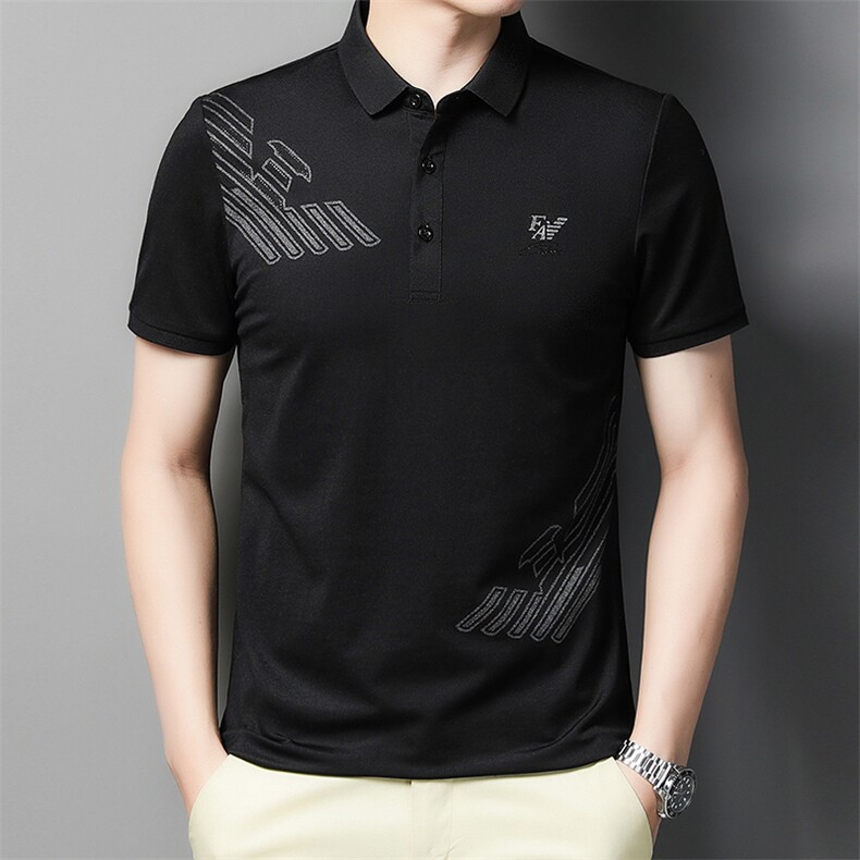 AL7601钱塘2020-3夏季男士精品翻领短袖休闲T恤P53图片
