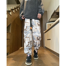 抖音品质潮流束脚机能防水迷彩宽松冲锋裤B315-K24027-p50控68，男装休闲裤，电商B315