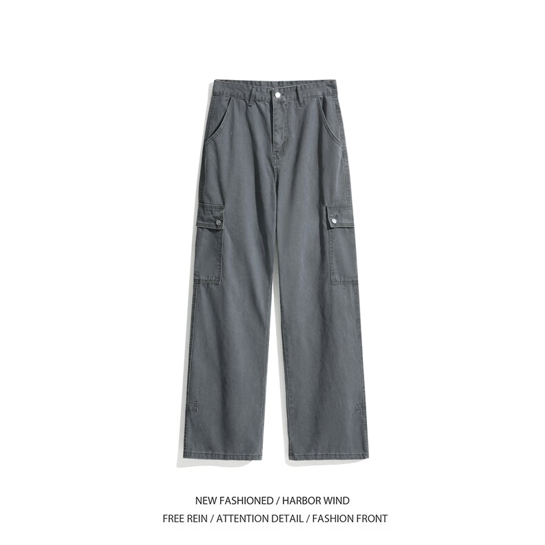 2025春季新款美式复古水洗做旧宽松休闲工装裤B315-K849-p75控98,男装休闲裤,电商B315