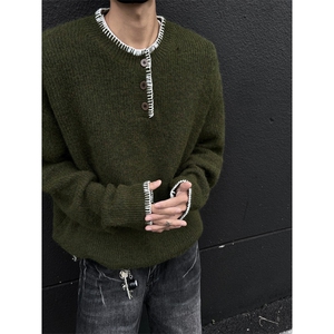存世亨利领毛衣针织打底衫男 CP18-特p60图片