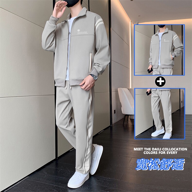 TH881-P80秋季新款男生套装学生夹克青少年上衣开衫大童裤子外套,男装休闲套装,星座507A（原星座306B-2）