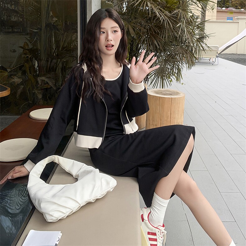【新品】秋季连衣裙套装B190-82397-P150-K208,女装套装/套裙,一九零