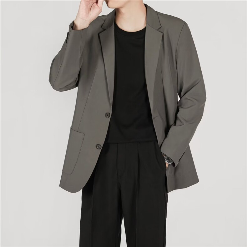 轻熟风高级西装外套男春秋季商务休闲韩版潮流小西服TK74,男装西服,星座1116A-2（原606A-1）