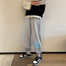 KZ05-P30港风休闲裤男宽松直筒束脚抽绳长裤男装潮牌，男装休闲裤，电商B367