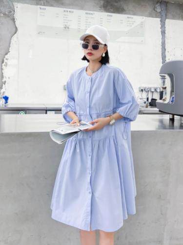 韩版抽绳连衣裙，女装连衣裙，玩美