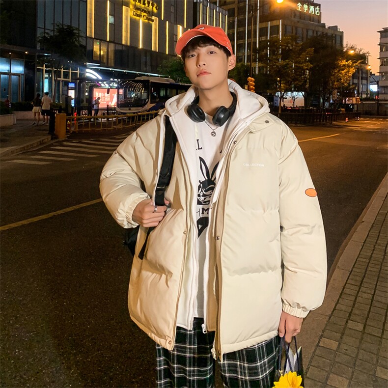 冬季假两件棉衣男加厚连帽外套棉服男士棉袄潮流A266-WT08-P65,男装棉衣,电商A266