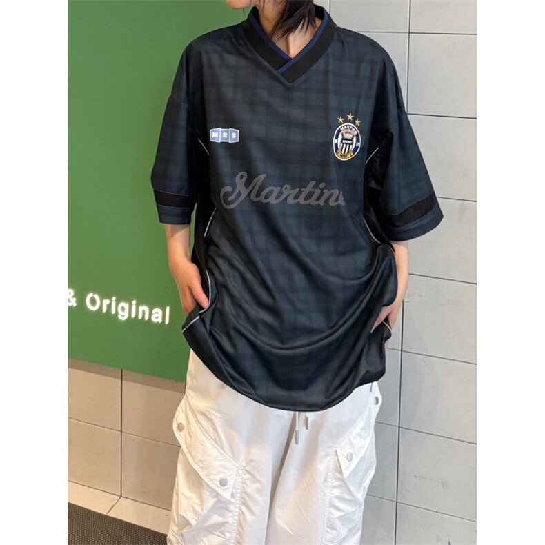 C316T8336P58夏装新款短袖T恤运动秋衣速干时尚V领绣花tee潮,男装T恤,电商C316