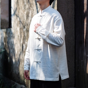 2025春装新款 新中式风长袖立领盘扣衬衫CS03-P75控89图片