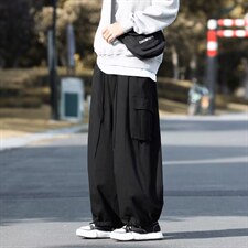 2022oversize阔腿工装裤秋季复古日系cityboy裤子休闲裤K4497-P40，男装休闲裤，星座512-2