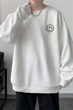 华夫格卫衣圆领卫衣男大码长袖t恤男外套HW76224-P30加绒款-P40，男装卫衣，电商A040