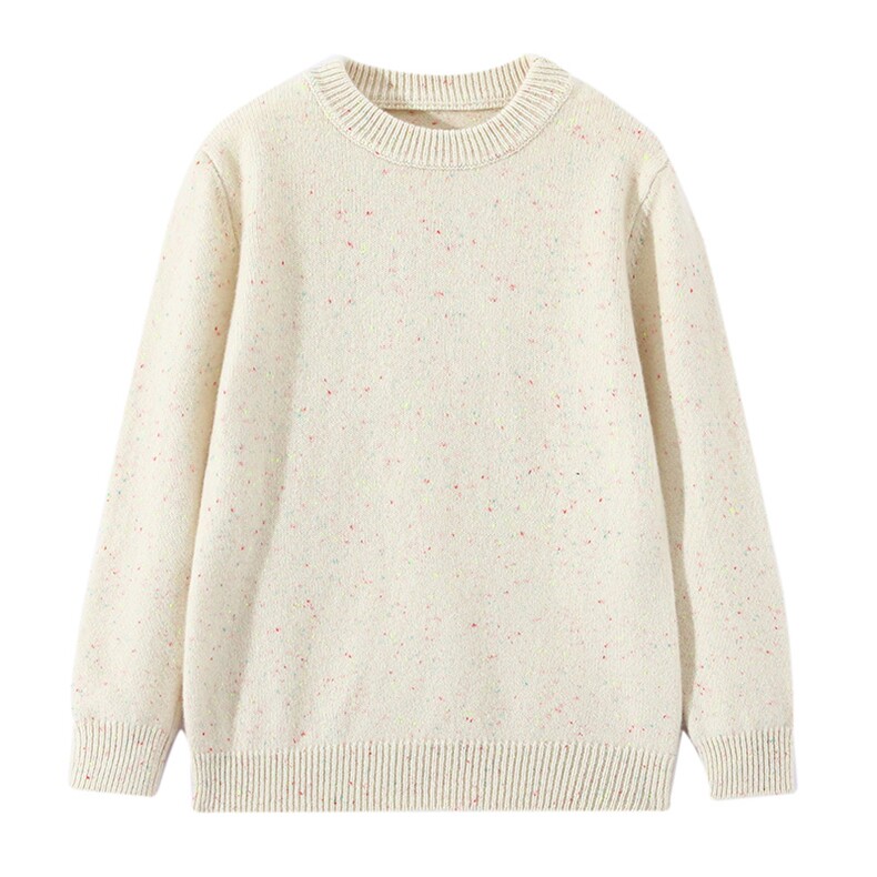2025年新款百搭男女同款加厚七针彩点加厚保暖羊毛衫，童装儿童羊毛衫，宏杨羊绒