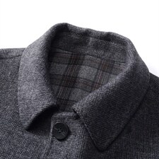 新款羊毛呢大衣秋冬商务中年男士羊毛保暖时尚外套MNSAA8166-P315，男装风衣，电商B212（原钱塘6029）