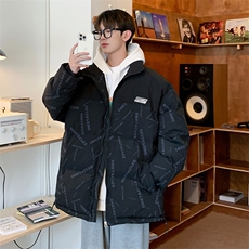 新款双面穿棉服宽松时尚港风青少年棉袄外套MY20815P-60，男装棉衣，电商A128