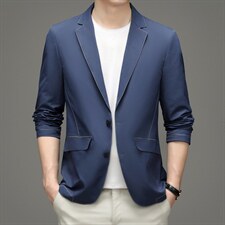 休闲西服男士单西上衣春秋季新款中年爸爸商务正装小西装外套男，男装西服，电商B212（原钱塘6029）