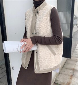 皮毛一体马甲,女装马甲,天使格格