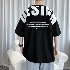 货足8XL-M美式纯短袖T恤男2023夏季新款ins潮半袖体恤加肥加大，男装T恤，钱塘717(原712)