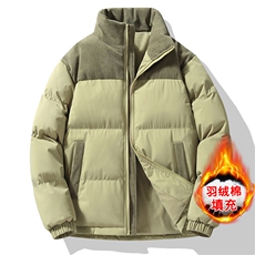 羽绒棉衣立领保暖拼色棉袄情侣青年棉服外套A168-26M09-TP70，男装棉衣，电商A168