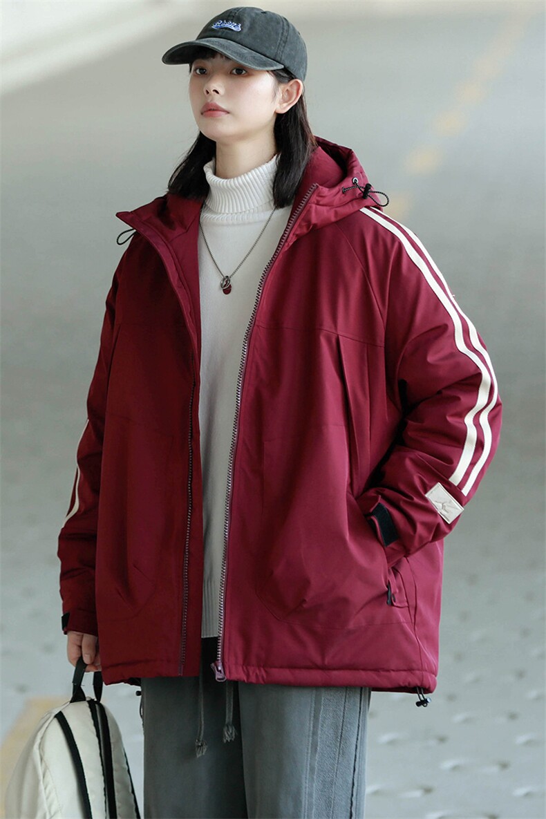 冬上新加棉保暖棉服潮中性风连帽棉衣外套男女8321-P110控价158,男装棉衣,电商A441-1