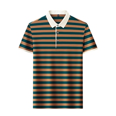 夏季新款Polo衫男士商务休闲时尚短袖翻领上衣男条纹体恤男装，男装Polo衫，电商B212（原钱塘6029）