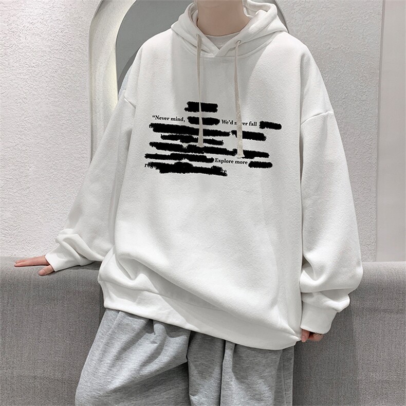 连帽卫衣男大码胖子帽衫大号运动服WY2445-P35图片