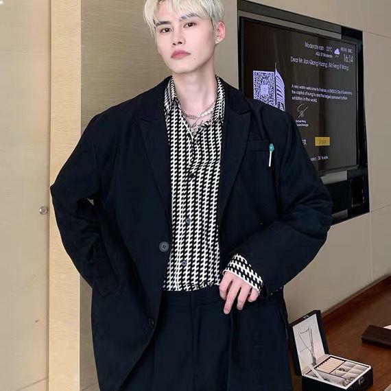 C167-P28巴洛克高级感压花衬衫夹克外套男长袖痞帅潮胖衬衣,男装衬衫,电商B323A