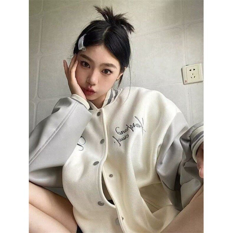 【有货】DJK39-P68美式高街重磅刺绣毛呢棒球服潮牌PU皮拼接夹克,男装夹克,星座603-2
