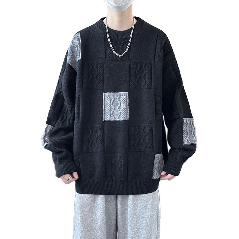 【新品】2025秋冬男士时尚休闲百搭针织毛衣潮流-M083-P50,男装针织衫/毛衣,星座1105-1