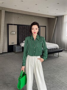 春装新款  经典气质条纹图片