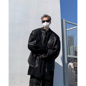 美式复古高街夹克男春秋季新款潮牌宽松棒球服外套图片