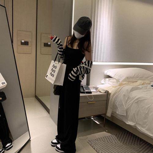 吊带长裤两件套，女装背心吊带，XTZ style